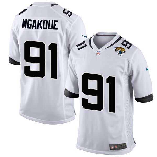 Men Jacksonville Jaguars #91 Yannick Ngakoue Nike White New Game NFL Jersey